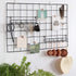 FRIADE 2 Pack Storage Hooks Rack, Iron Wire Grid Hooks for Wall Mount Storage and Display (Black)