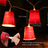2 Pack 16.4FT 30 Hiboom LED Red Cup String Lights, Trailer Park Party Decorations, Battery Operated Mini Shot Cups