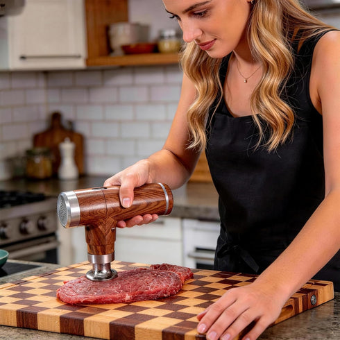 2 (N-09) Electric Meat Tenderizer Tool,Cordless Meat Tenderizer Machine with Stainless Steel Meat Mallet,Kitchen