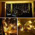 Lainin USB Powered 13FT 96 LED Curtain Lights, 16 Butterflies Twinkle Lights, 8 Modes Fairy Light Strip for Party