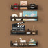 Set 4, Nursery Room Shelves of Wood Floating Book Shelves for Kids Room, Baby Book Shelf for Nursery, Kitchen Spice