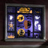 Halloween Window Clings: 6 Sheets of Crows, Bats, Spiders, Ghost Stickers for Halloween Decorations