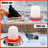 Winter,14" 5 Gallon,48W Chicken Water Heater for Heating Base for Metal/Plastic Chicken Waterer Poultry Founts Under