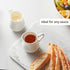 2 Pack 4 Oz Gurygo Classic White Ceramic Small Creamer Pitcher with Handle- Fine Porcelain Small Milk Pitcher - Ceramic