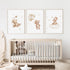 Baccone Set 3 12x16 Inch Bear Nursery Wall Art Decor of Teddy Bear Canvas Wall Art Baby Boy Nursery Decor Prints