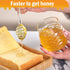 SlZKADY Honey Jar with Dipper and Lid,Glass Honey Pot Container Dispenser,Clear Glass Honey Container for Home