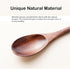 Muulaii 6 Pieces Wooden Spoons, 9 Inch Long Handle Soup Spoons, Japanese Style Kitchen Utensil for Korean Food Cooking