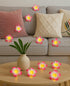 2 Pack 20 Summer, AceList Plumeria Flower String Lights, LEDs Each, Battery Operated, Hawaiian Foam Frangipani Garland