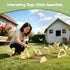 2 Pack 2 Pawaboo Chick Perch, Wooden Chicken Roosting Bars, Large & Small Sizes Chick Perches Toy for Coop and Brooder