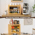 Countertop, Bread Box for Kitchen Double-layers large Bread Container with Transparent Door, Bread Storage&Multiple