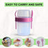 4 Pack 22 oz Set 4 salda Breakfast On the Go Cups, Take and Go Yogurt Cup with Topping Cereal Cup with spoon and fork