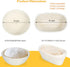 Set Liners,9 Inch 10 Inch FEIERYA Banneton Bread Proofing Basket with Round & Oval Sourdough Baking Kit
