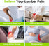 AUVON Lumbar Support Pillow for Office Chair with Patented Bulge for Lower Back Support, Ergonomic Office Home