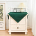 2 Pack 24X24 Inch Small Square Table Cloth Green Tablecloth Washable Polyester Solid Table Cover for Night Stand End