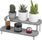 uxcell Fast Drying Stone Sink Tray, 2-Tier Instant Dry Sink Organizer for Countertop, Dark Grey Water Absorbing