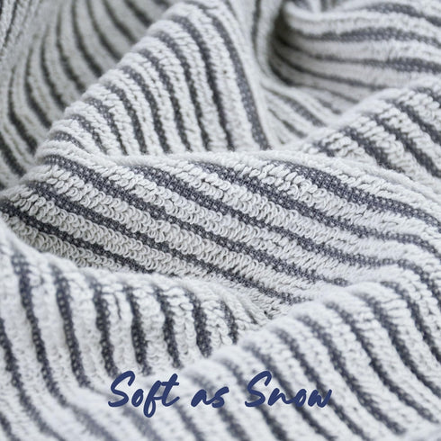 12 Set, 13 13 Inches, Cleanbear Wash Cloths for Showering, Washcloths with Stylish Jacquard Weaved Design, Cotton