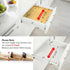 3.1 4 12" 23" Bamboo Spice Drawer Organizer, (Need Deep Drawer) Expandable Tier Spice Rack for Cabinet (From to Wide)