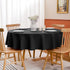Softalker Round Tablecloth, Waterproof & Stain Resistant, 60 inch, Black