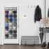 Unjumbly Baseball Hat Rack - 24 Pocket Over-The-Door Organizer with Clear Deep Pockets & 3 Hooks (Grey, 24 Pockets)