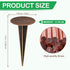 4 Pack 7x3 Inch Permanent Property Line Markers, Brass Boundary Markers for Property Land Survey Stakes Heavy Duty