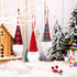 Skylety Gnome Ornaments Christmas Hanging Decor, Buffalo Plaid for Christmas Tree, Santa Gnome Plush Ornaments
