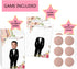Floral Bridal Shower Games - Who Has The Groom Scratch Off Cards for 48 Guests, Rose Gold White