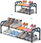 YEASHEIN 1-Tier Expandable Shoe Rack for Closet Floor, -Frame Metal Small Shoe