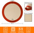 Round Silicone Baking Mats Set of 2,Silicone Mat for 9 Inch Cake Pan Pizza Pan,Non-Stick Reusable Heat Resistant Baking Sheets Liner for Cookies Rolling Pie Tortilla Bread & Pastry, Orange by KICKOIL