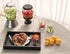 Handles,15x10in Fibogollo Bamboo Serving Tray with Metal Ottoman Decorative Trays Platter for Coffee Table,Living