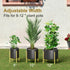 8 9 10 11 12 inches 1Pack, H HOMEXIN Metal Plant Stands for Indoor Plants Adjustable for Planter Mid Century Stable