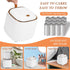 PANDENNER Countertop 10 Mini Trash Can with Rolls of Trash Bags,Tiny Desk Trash Cans with Press Type Lid, Desktop