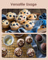 400 Pcs Black Mini Cupcake Liners, Food Grade Non-Stick Greaseproof Mini Muffin Liners for Decorations