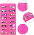 AROUY Rose Hanging Dust Proof Sunglasses Organizer - 16 Felt Slots Glasses Holder with Metal Hook and Sturdy Rope