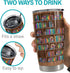 20oz SANDJEST Book Lovers Tumbler Bookshelf Tumblers with Lid Gift for Librarian Book Lover Women Readers Bookworm