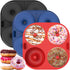 Webake Silicone Air Fryer Donut Pan, 4-Cavity Nonstick Donut Mold, Set of 3
