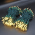 150 50 LED Warm White Christmas String Lights, FT Green Wire, UL Certified Connectable, Xmas Lights Outdoor or Indoor
