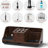 Counter Set(Walnut Boperzi Bathroom Organizer for Vanity & Sink Storage: Detachable Electric Toothbrush and Toothpaste