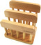 LENITH Wooden Dual Cutting Board Rack, Chopping Board Organizer Stand Holder for Kitchen
