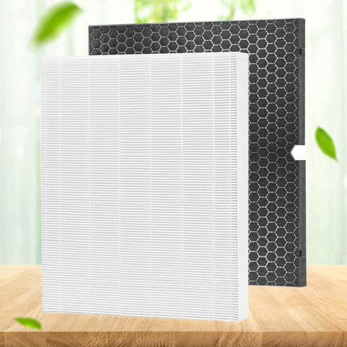 Replacement 116130 Filter H Combo Pack for Winix 5500-2, 2 Filters & 2 Activated Carbon Filters