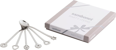 Sambonet 52550C51 Stainless Steel Dessert Spoon, 6 Pieces