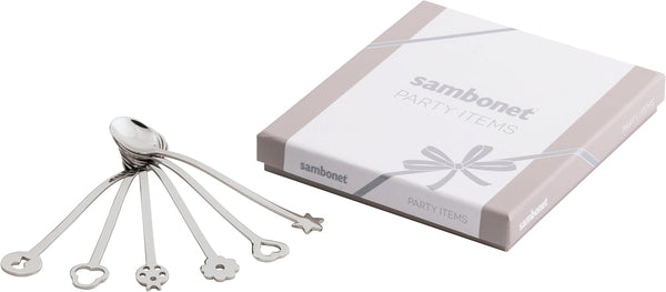 Sambonet 52550C51 Stainless Steel Dessert Spoon, 6 Pieces