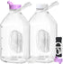 2 Pack 64 Oz Heavy Duty Glass Milk Bottle with 1 Silicone