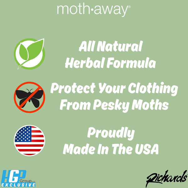 Richards Moth Away/Herbal, Value Pack, 72 sachets