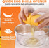 XLUXEVOGUE 1 Egg Cracker Tool | Easy Shell Egg Opener | Handheld Egg Seperator Tool | Perfect for Baking, Scrambled