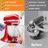 Mixer Slider Mat for Kitchenaid Stand Mixer - Slider Mat with Bendable Cord Organizer for 4.5-5 Qt Appliances (White)