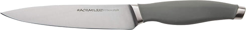 Rachael Ray Cutlery Japanese Stainless Steel Knives Set with Sheaths, 6-Inch Utility and 5-Inch Serrated Utility Knife,