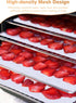 6 Pack Silicone Dehydrator Sheets, Premium Non-Stick Silicone Mesh Mat for Fruit Food Dehydrator (14 x 21 Inch)