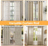 Curtain Rods for Windows 48 to 84, 1 Inch Black Heavy Duty Drapery Rod Set with Adjustable Ball Finials