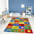 SXYLPP Classroom(47x71in) ABC Alphabet Animal Rug, Educational Letter Learning Game Playmat for Kids, Crawl Floor Mat