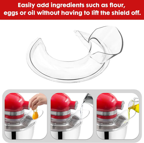 KitchenAid 4.5-5 Quart Tilt-Head Stand Mixers, Secure Pouring Shield & Bowl Covers, Pack of 2